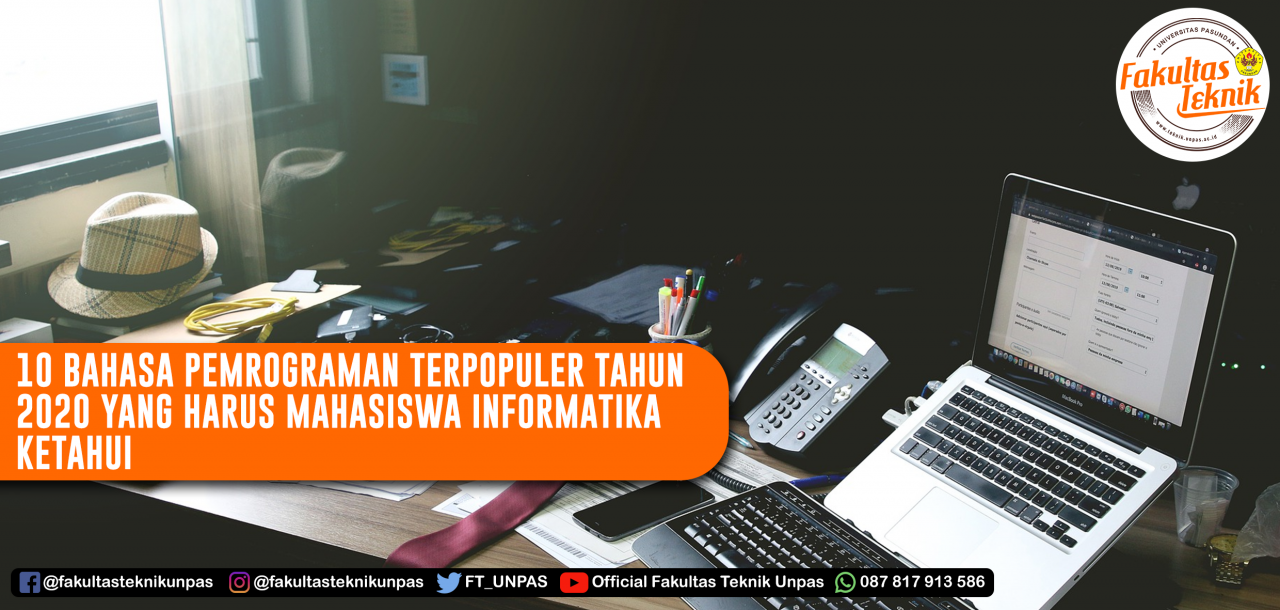 10 Bahasa Pemrograman terpopuler tahun 2020 yang harus mahasiswa Informatika ketahui