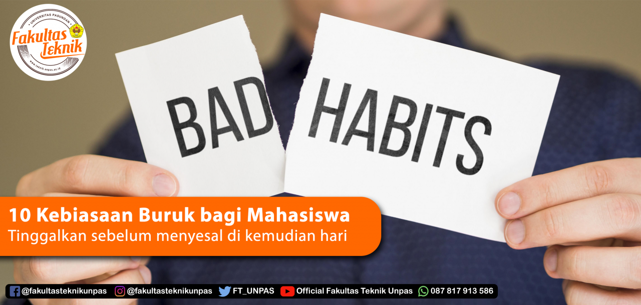 10 Kebiasaan Buruk bagi Mahasiswa